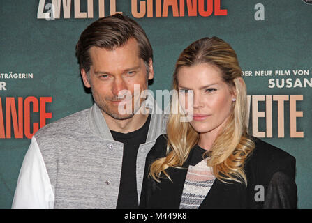 Nikolaj Coster-Waldau et Lykke Andersen Mai Banque D'Images