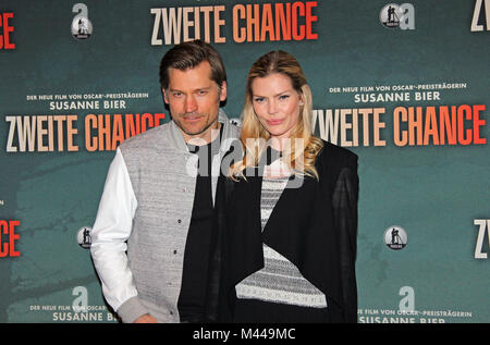 Nikolaj Coster-Waldau et Lykke Andersen Mai Banque D'Images