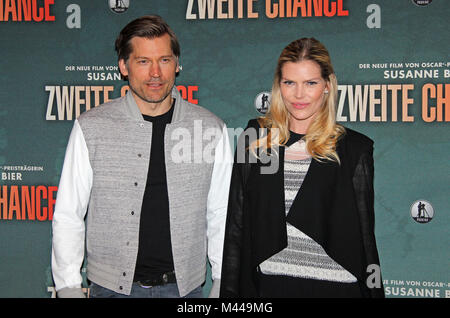 Nikolaj Coster-Waldau et Lykke Andersen Mai Banque D'Images