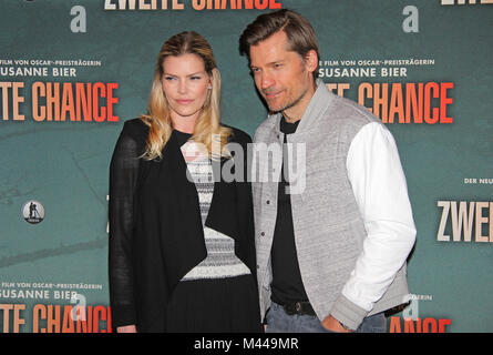 Lykke peut Andersen et Nikolaj Coster-Waldau Banque D'Images