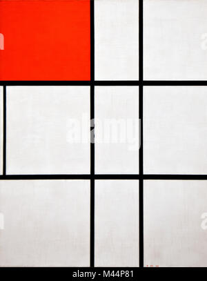 Piet Mondrian - Composition B (pas de II) avec du rouge (1935) Banque D'Images