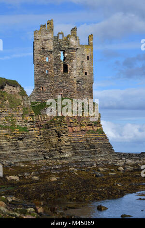 Keiss château;caithness;Ecosse Banque D'Images