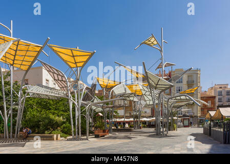 Plaza del Rey dans la ville historique de Carthagène, Espagne Banque D'Images