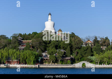 Le Parc Beihai, Beijing, Chine Banque D'Images