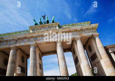 Porte de Brandebourg. L'allemand à Berlin Brandenburger Tor Banque D'Images