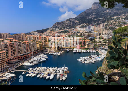 Monaco, Monte Carlo. Monaco est le deuxième plus petit et le pays le plus peuplé au monde. Banque D'Images