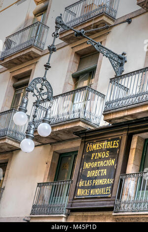 Typique du quartier gothique, Barcelone, Catalogne, Espagne Banque D'Images