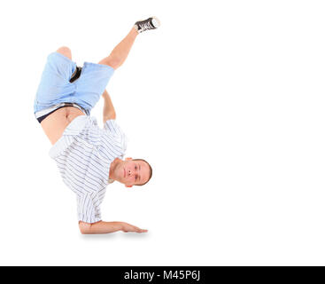 Break dance danse adolescent en action Banque D'Images