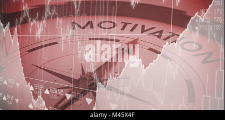 Image composite de l'interface d'affaires avec des graphiques et des données Banque D'Images