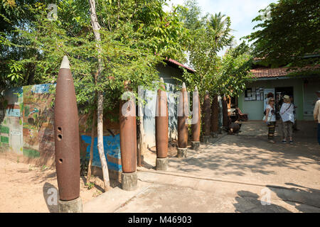 Musée des mines terrestres au Cambodge, la Province de Siem Reap, Cambodge, Asie Banque D'Images