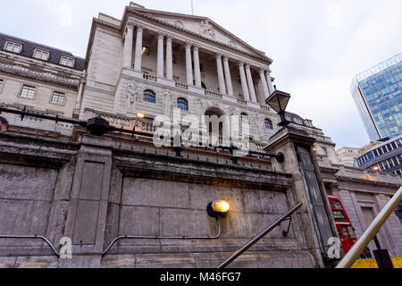 Banque d'Angleterre à Londres, Angleterre, Royaume-Uni, UK Banque D'Images