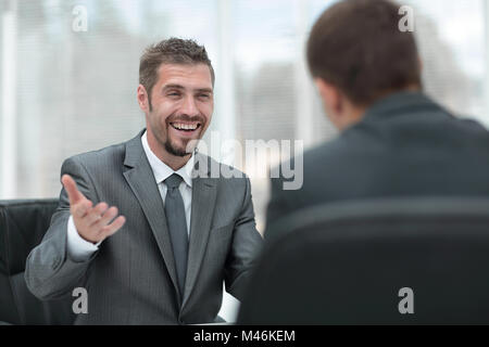Libre de deux businessmen discussing Nouveau projet Banque D'Images