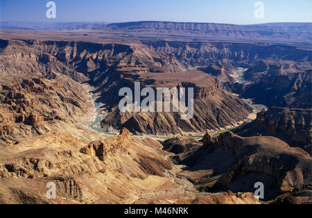 La Namibie. Désert du Namib. Fish River Canyon. Banque D'Images