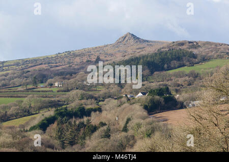 Vue sur Sharptor Rural sur Bodmin Moor Banque D'Images
