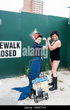 Brooklyn, NY, USA - 16 juin 2017 : Mermaid Parade. Banque D'Images