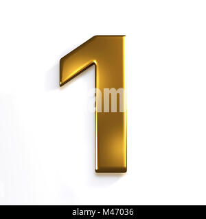 Nombre d'or 1. Illustration 3D Render Banque D'Images