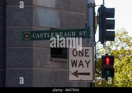 Castlereagh Street Sign Banque D'Images
