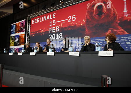 Berlin, Allemagne. 15 Février, 2018. Berlin, Allemagne. Feb 15, 2018. Der Jury Berlinale auf der Pressekonferenz am 15.05.2018 à Berlin Crédit : Stefan Papp/Alamy Live News Crédit : Stefan Papp/Alamy Live News Banque D'Images