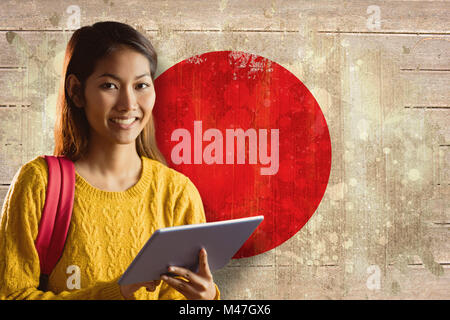 Composite image of female student Banque D'Images