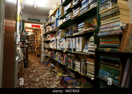 Vue générale d'une vieille librairie à Bognor Regis, West Sussex, UK. Banque D'Images