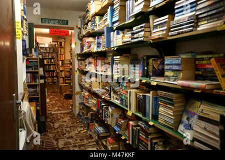 Vue générale d'une vieille librairie à Bognor Regis, West Sussex, UK. Banque D'Images