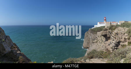 Photo panoramique du Cabo de Sao Vicente Banque D'Images