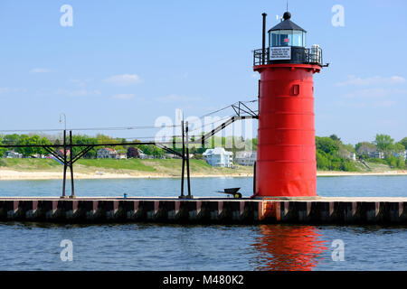 South Haven phare, construit en 1903 Banque D'Images