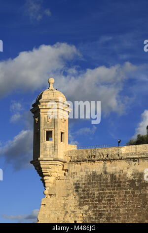 L'oeil oreille Vedette de guet à Sliema, Malte Banque D'Images