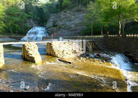 Près de chutes d'Ithaca, New York Banque D'Images