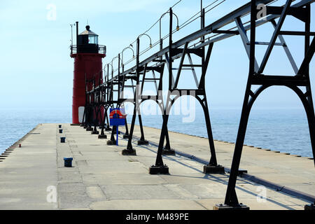 South Haven phare, construit en 1903 Banque D'Images