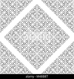 Noir blanc motif ronde transparente. Banque D'Images