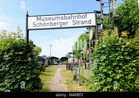 La station musée Schönberger Plage Mer Baltique Allemagne Banque D'Images