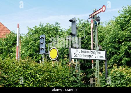 La station musée Schönberger Plage Mer Baltique Allemagne Banque D'Images