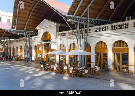 Le marché public Mercat de Santa Caterina Barcelone Banque D'Images