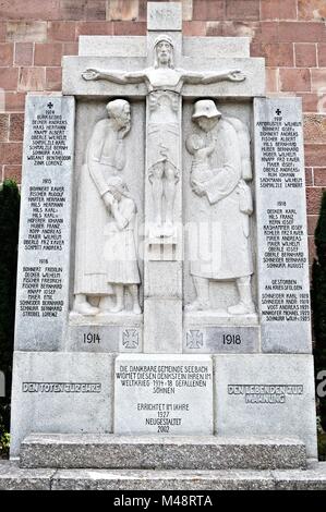 Monument commémoratif de guerre à Seebach dans la Forêt Noire d'Allemagne Banque D'Images