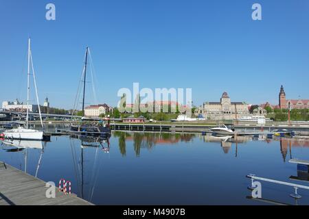 Au nord-est de plaisance à Szczecin Banque D'Images