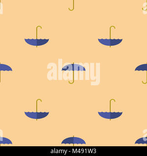 Parapluie bleu motif transparent Banque D'Images