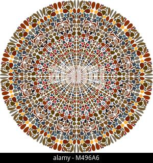 Vector hand drawn art Mandala 60 décoratif tendance. L'Islam, d'Asie, Indienne, Arabe, Turc, Aztec éléments. Modèle de page de coloration backgroun Illustration de Vecteur