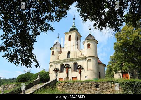 Koszeg, Hongrie - ville de Vas County. Kalvaria église. Banque D'Images