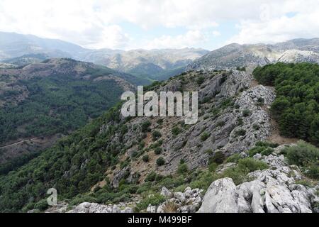 Le Parc Naturel Sierra de las Nieves, Andalousie Banque D'Images