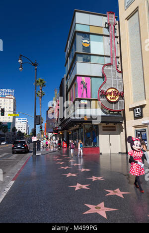 Hollywood Walk of Fame, Hollywood Boulevard, Los Angeles, Californie, USA Banque D'Images