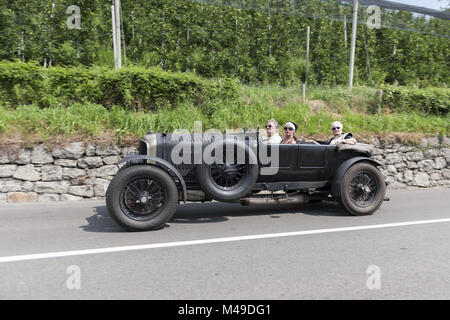 Le Tyrol du Sud Rallye 2016  Bentley 4-5 litre côté ouvert Banque D'Images