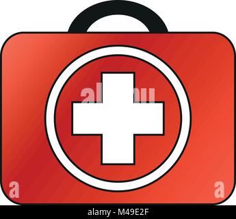 Valise de premiers secours - Vector Illustration de Vecteur