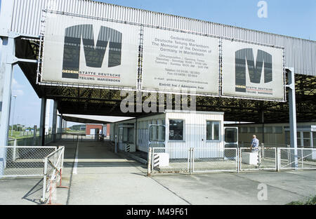 Helmstedt-Marienborn point frontière traversée, entre ex-Allemagne, Est-Ouest maintenant un musée et mémorial Banque D'Images