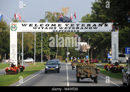 65e anniversaire de l'Organisation mondiale de WarTwo l'opération Market Garden à Arnhem en Hollande Septembre 2009 Banque D'Images