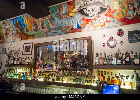 États-unis, Washington, Seattle, l'Hôtel Fonda La Catrina bar Banque D'Images