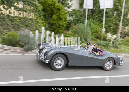 Le Tyrol du Sud Rallye 2016 Jaguar E-Type XK 140 Le Mans Banque D'Images