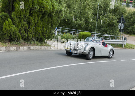 Le Tyrol du Sud Rallye 2016 Jaguar XK 120 OTS SE face Banque D'Images