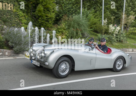 Le Tyrol du Sud Rallye 2016 Jaguar XK 120 OTS SE side Banque D'Images