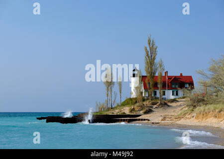 Betsie -- point phare, construit en 1858 Banque D'Images